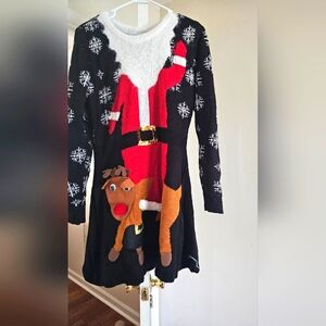 Ugly Christmas Sweater Dress XL